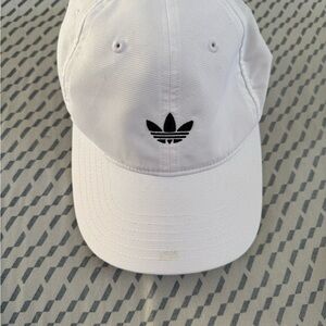 Adidas White and Gray Cap